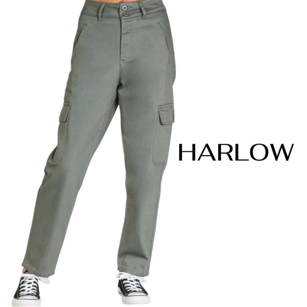 HARLOW High Rise Cargo Pants | Olive Green | Women’s 28